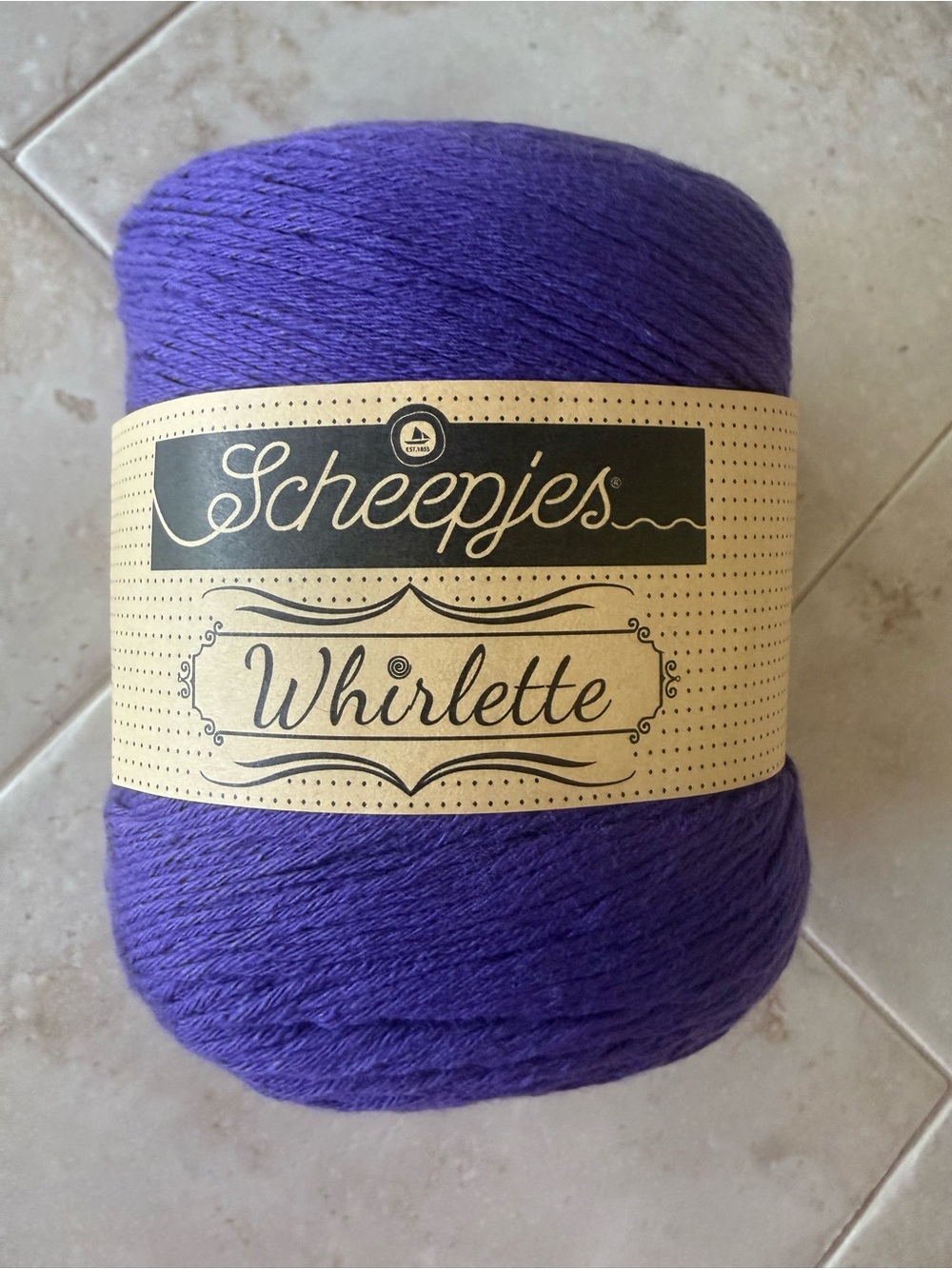 Scheepjes Whirlette Purple Cotton /Acrylic Blend Yarn - Rich Purple - Açaí Berry